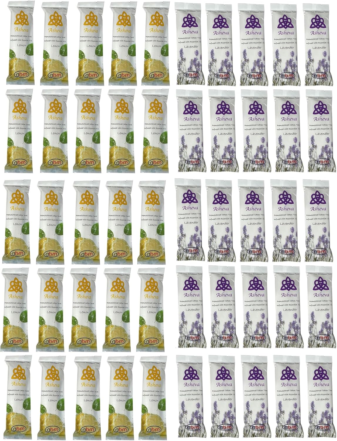 Asheva - Cotton Hot / Cold Essential Oil Scented Refreshment Towels
