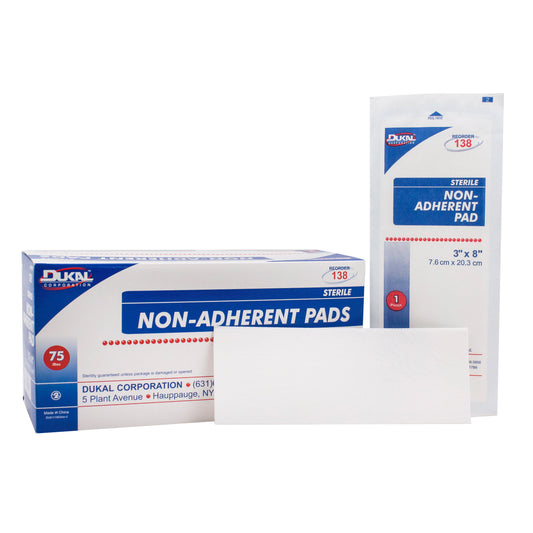 Sterile, Non-Adherent Pad, 3" x 8", 1's