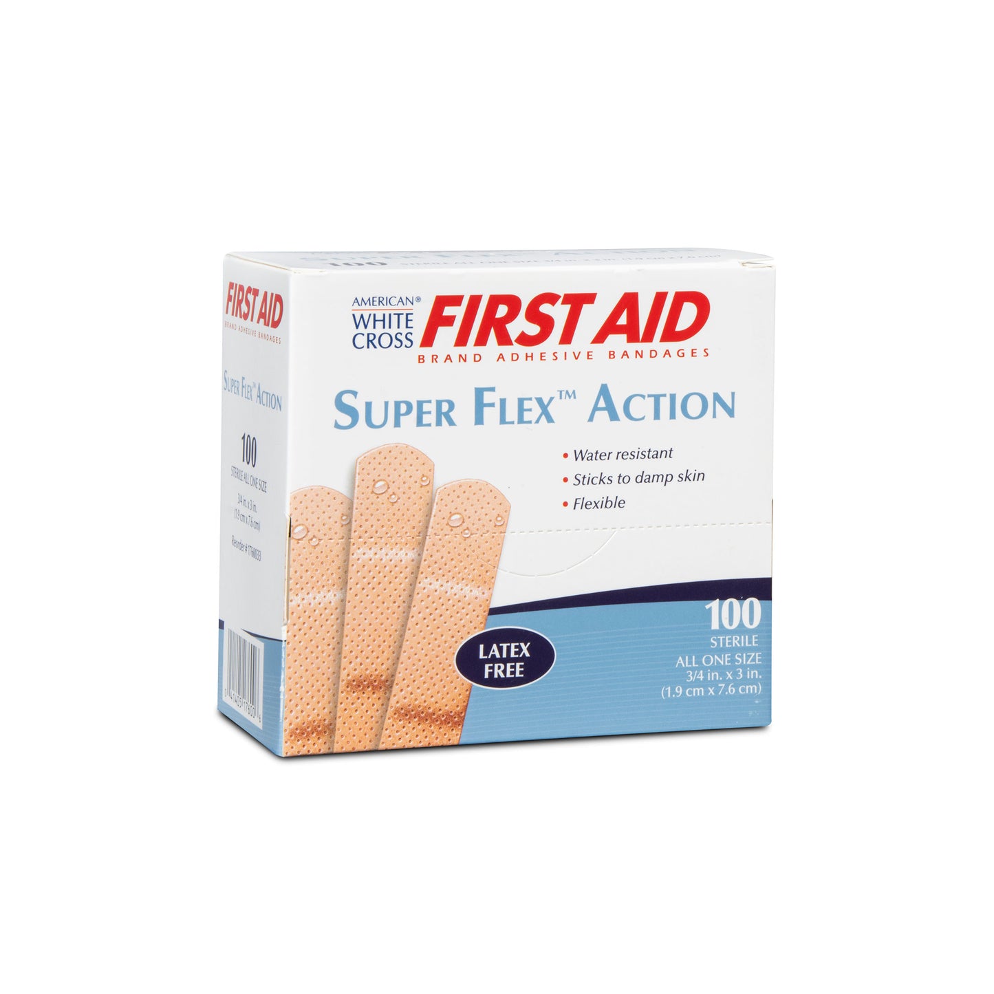 Super Flex Foam Adhesive Strips, Sterile, 3/4" x 3"