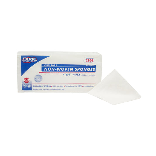 Clinisorb Non-Woven Sponges 4" x 4" 4-Ply, Non-Sterile