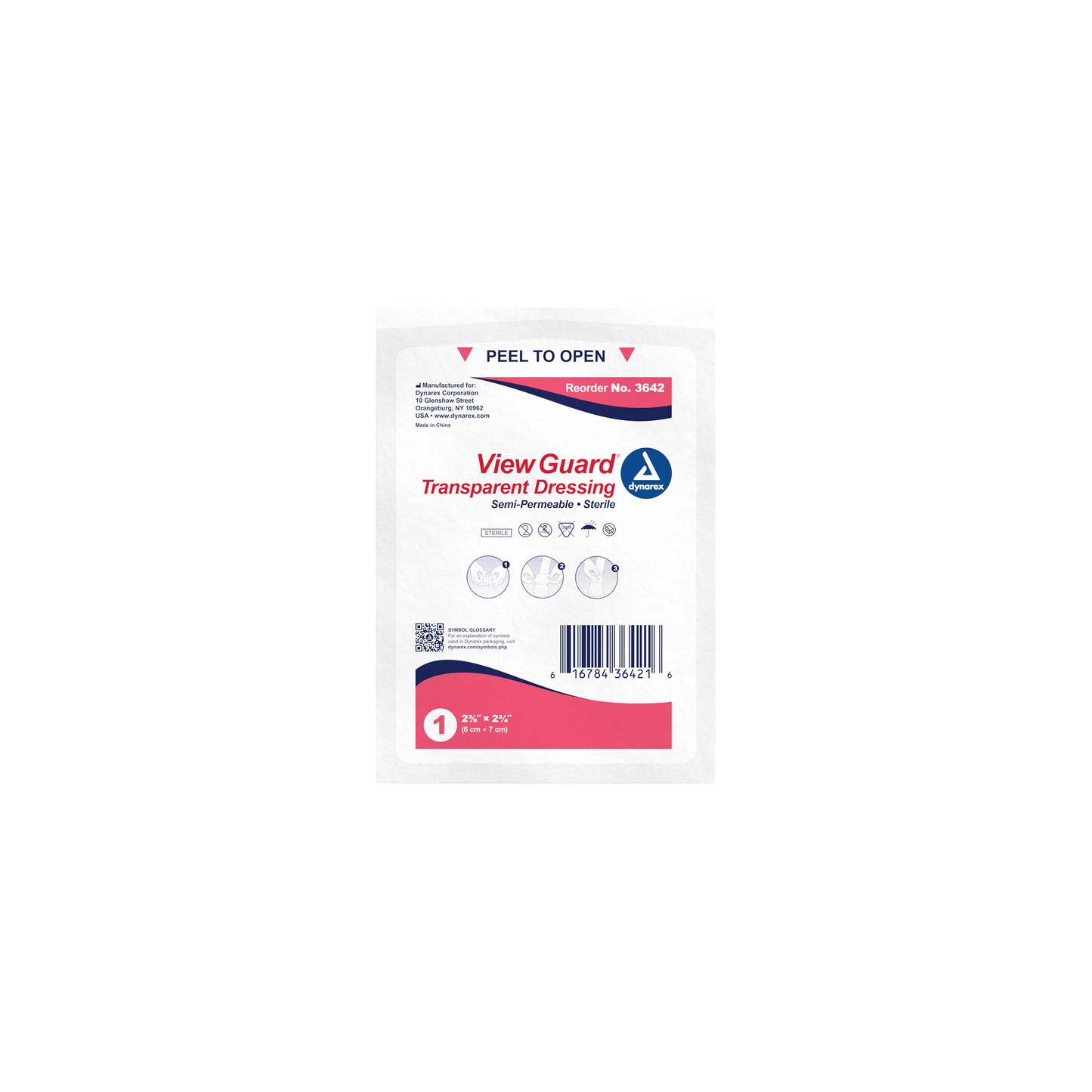 View Guard Transparent Dressings Sterile 2 3/8" x 2 3/4"