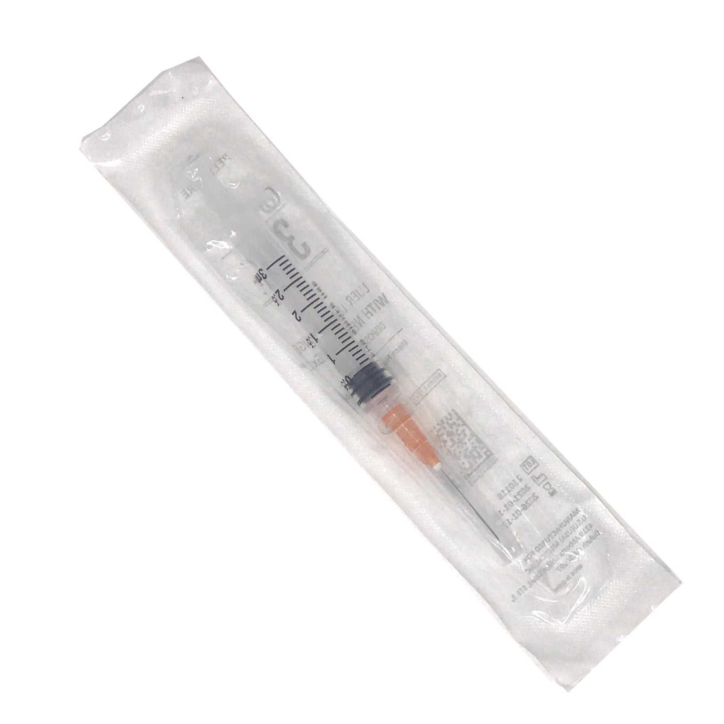 3mL x 25G x 1" Needle & Syringe Combo