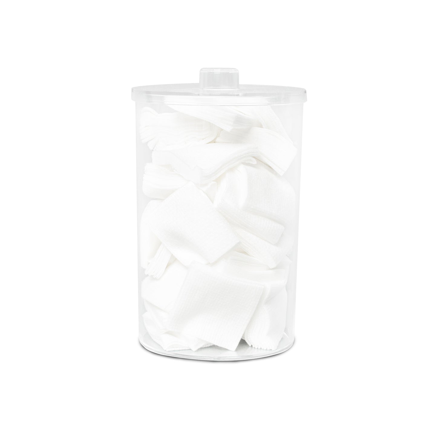 Unlabeled Clear Plastic Sundry Jars