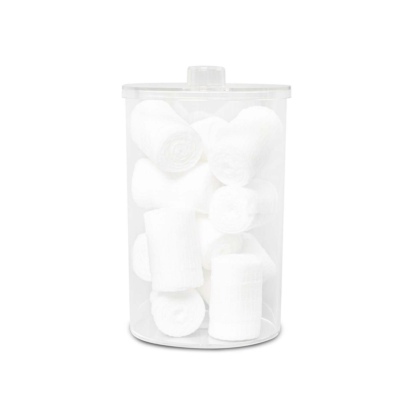 Unlabeled Clear Plastic Sundry Jars