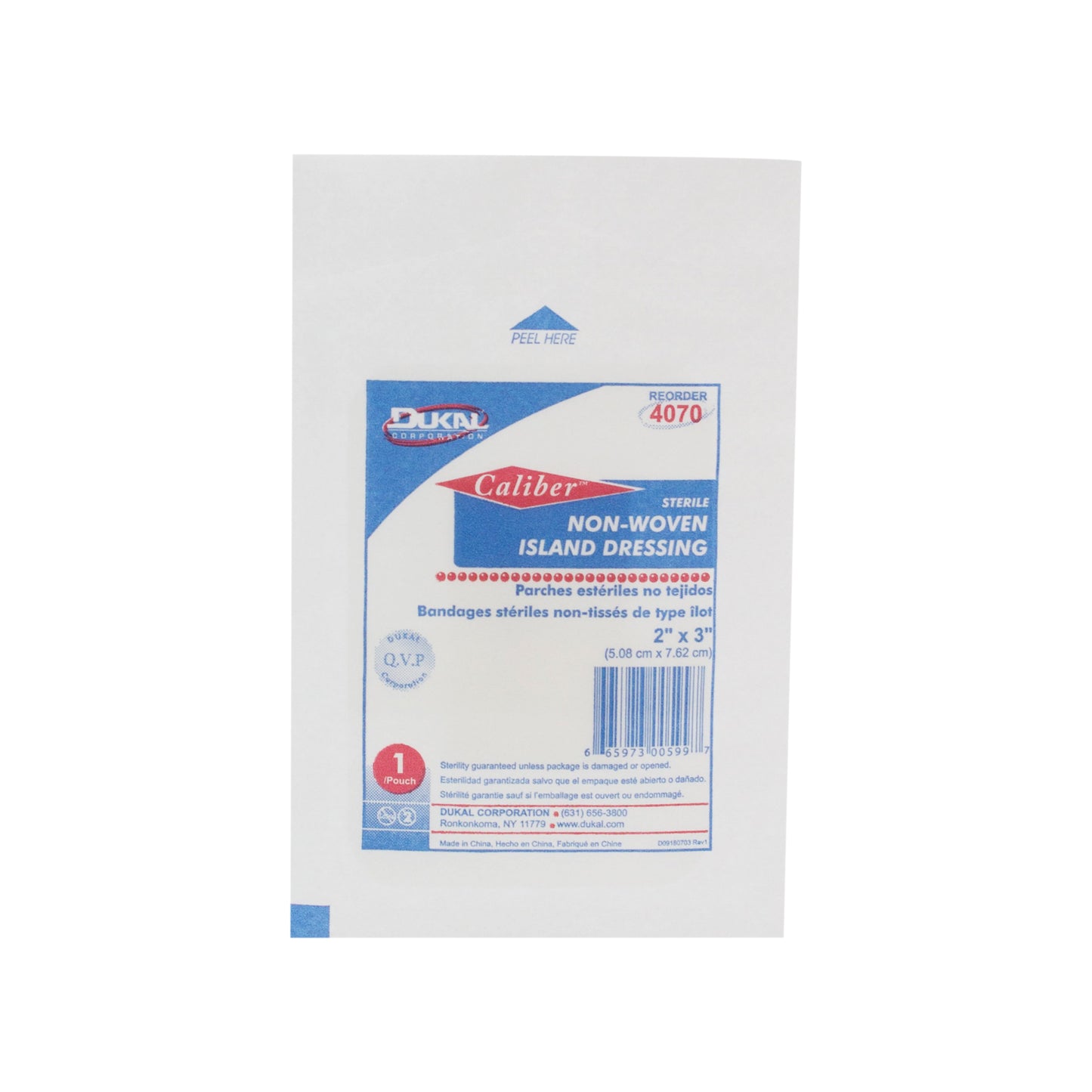 Dukal - Sterile Non-Woven Island Dressing 2" x 3"