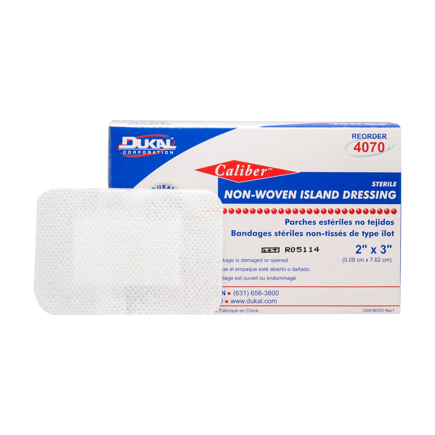Dukal - Sterile Non-Woven Island Dressing 2" x 3"