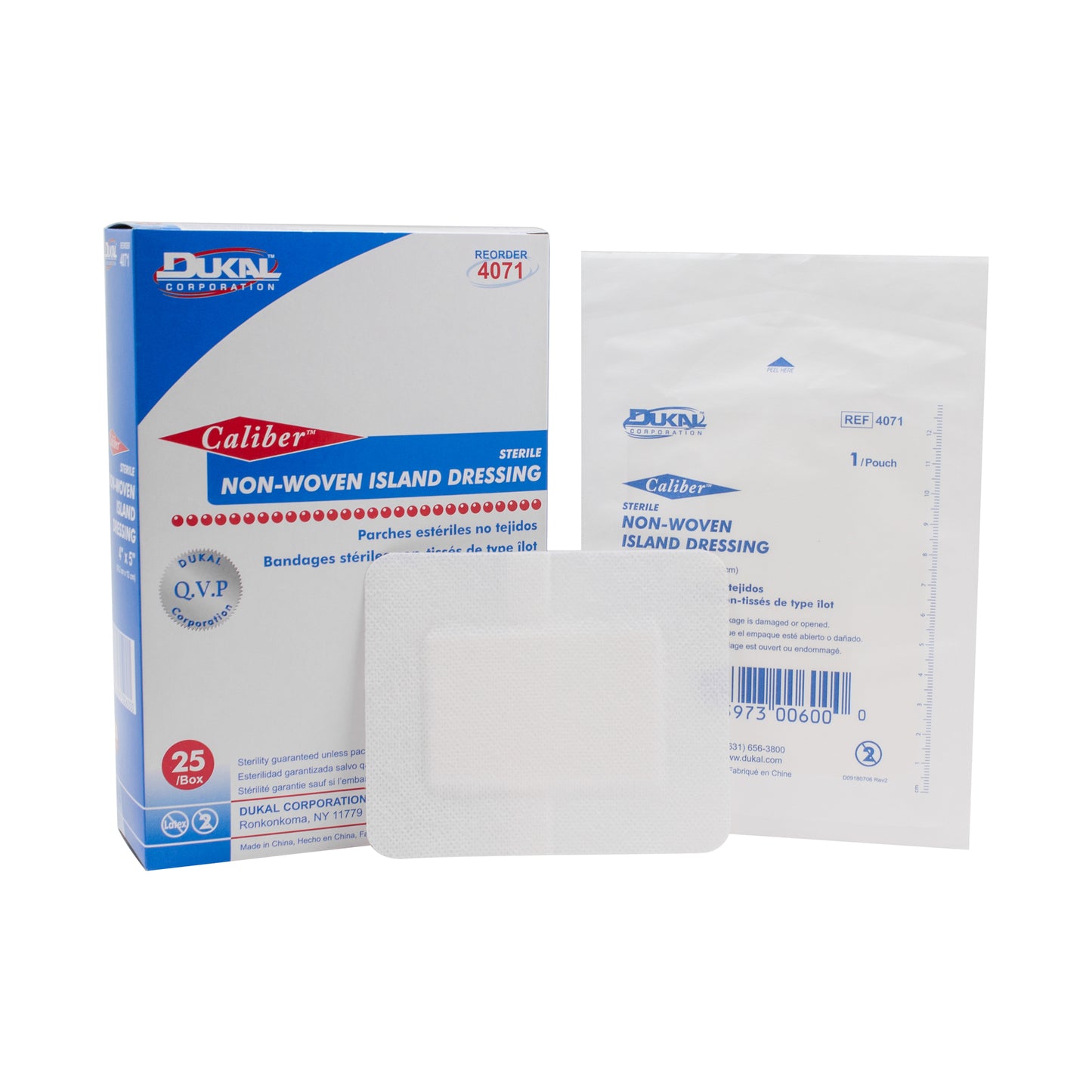 Sterile, Non-Woven Island Dressing 4" x 5"