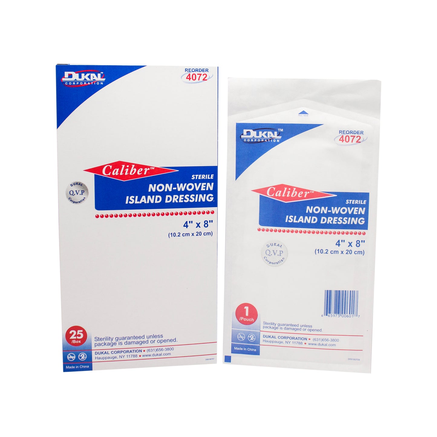 Sterile, Non-Woven Island Dressing 4" x 8"