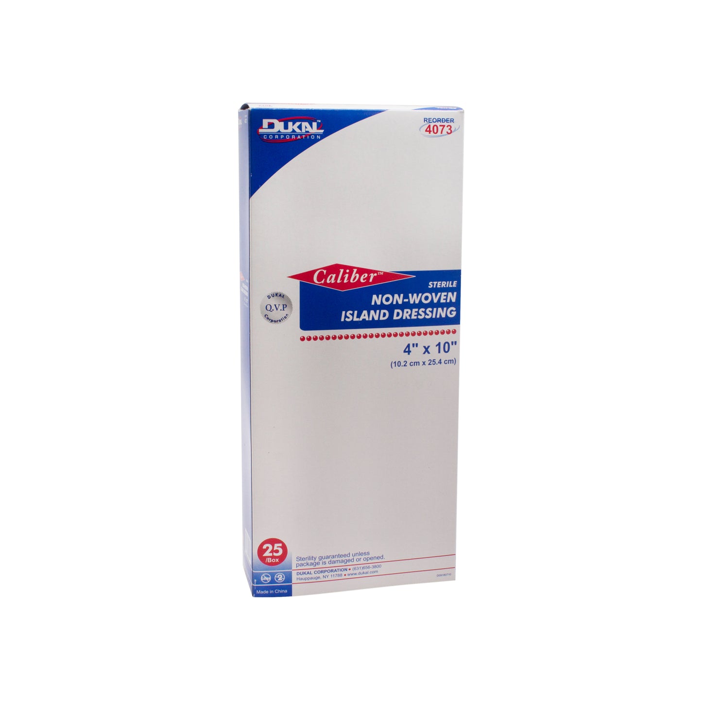 Sterile, Non-Woven Island Dressing 4" x 10"