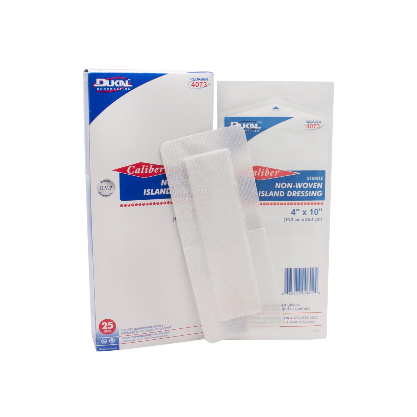 Sterile, Non-Woven Island Dressing 4" x 10"