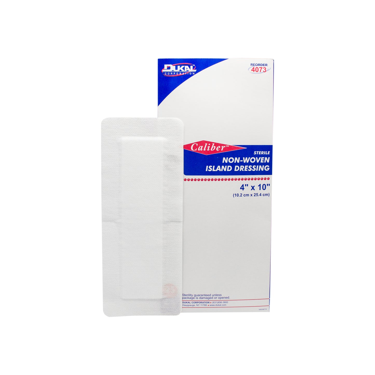 Sterile, Non-Woven Island Dressing 4" x 10"