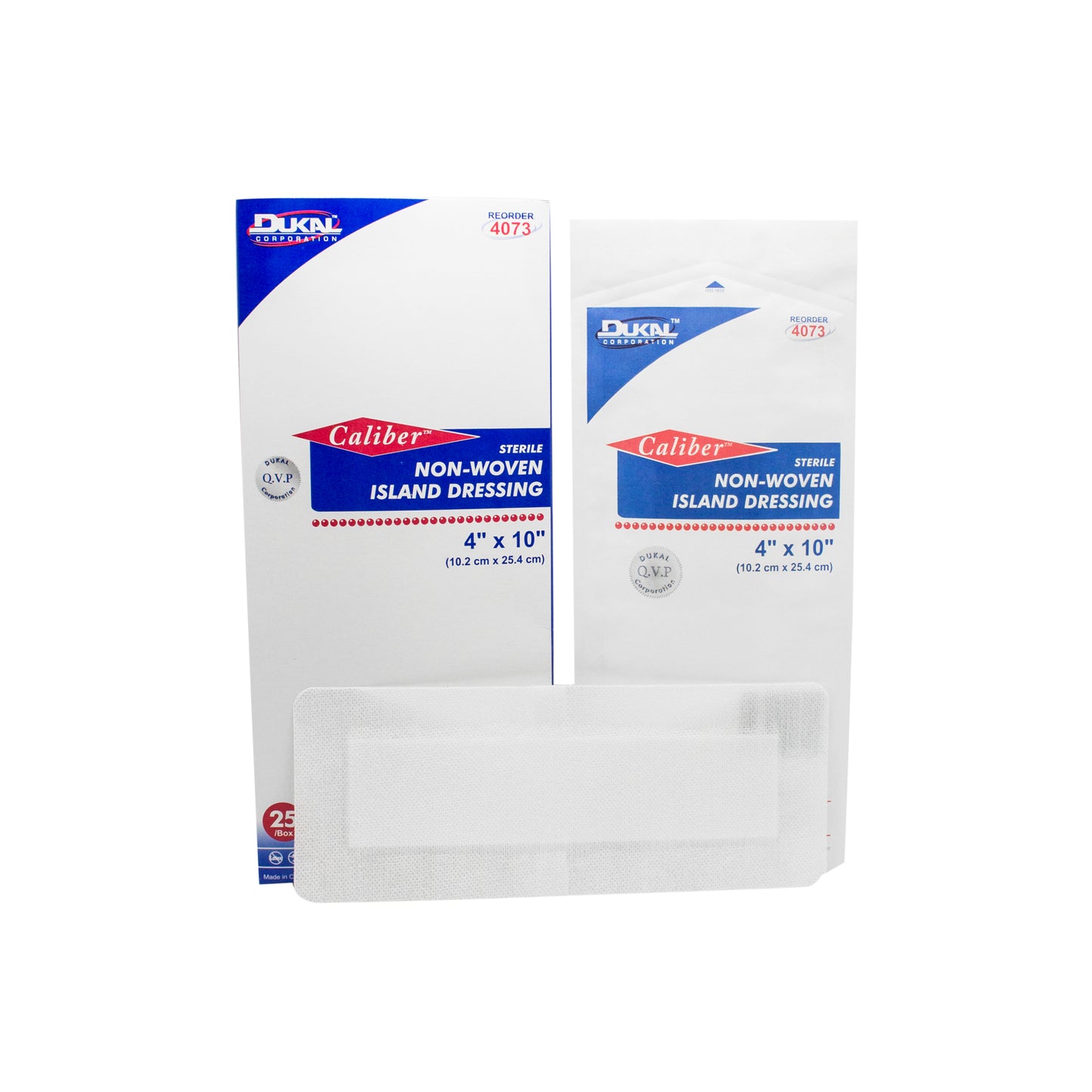Sterile, Non-Woven Island Dressing 4" x 10"