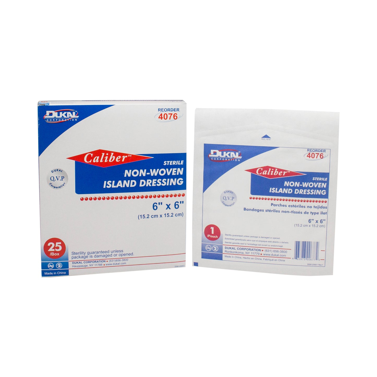 Sterile, Non-Woven Island Dressing 6" x 6"