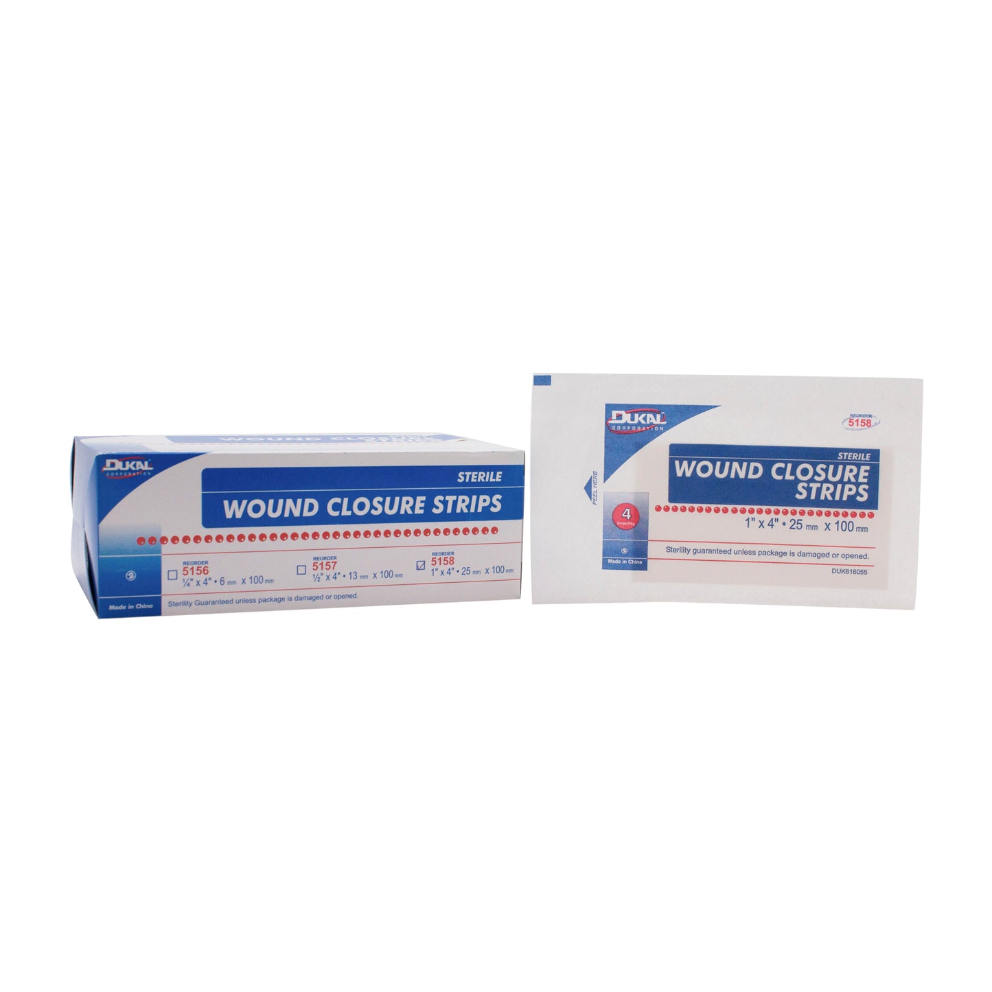 Sterile, Wound Closure Strips, 1" x 4"