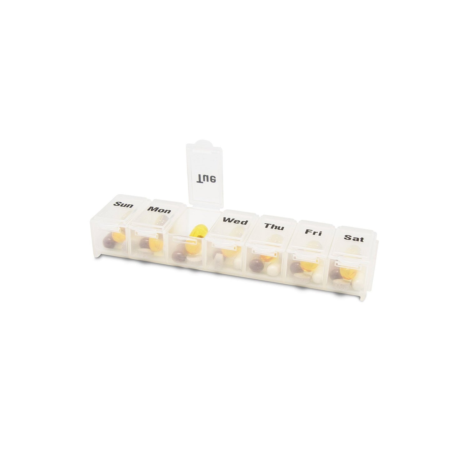 Tech-Med® Weekly Pill Box 6.75" x 1" x 1"