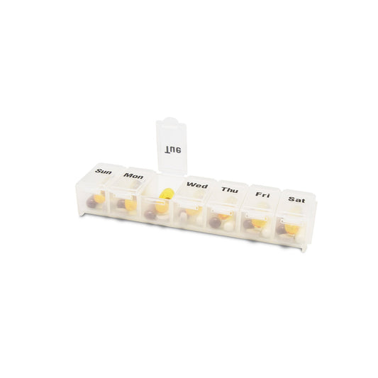 Tech-Med® Weekly Pill Box 6.75" x 1" x 1"