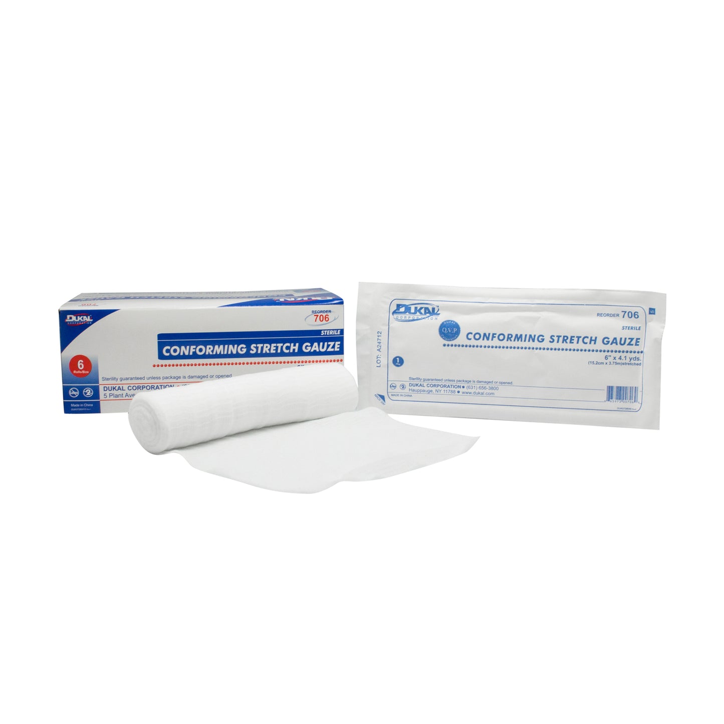 Sterile, Conforming Gauze, 6"