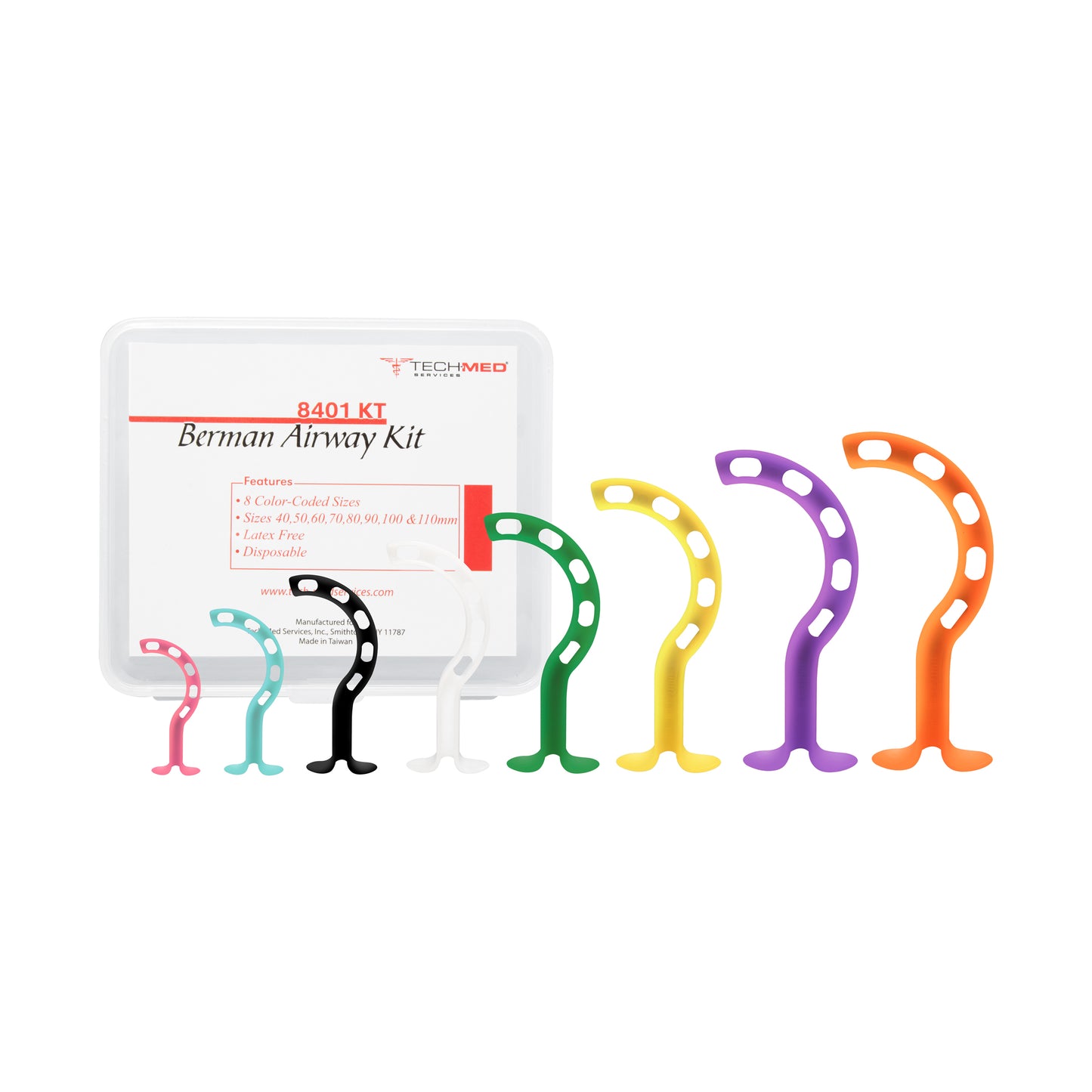 Berman Airway 8pcs Kit Plastic