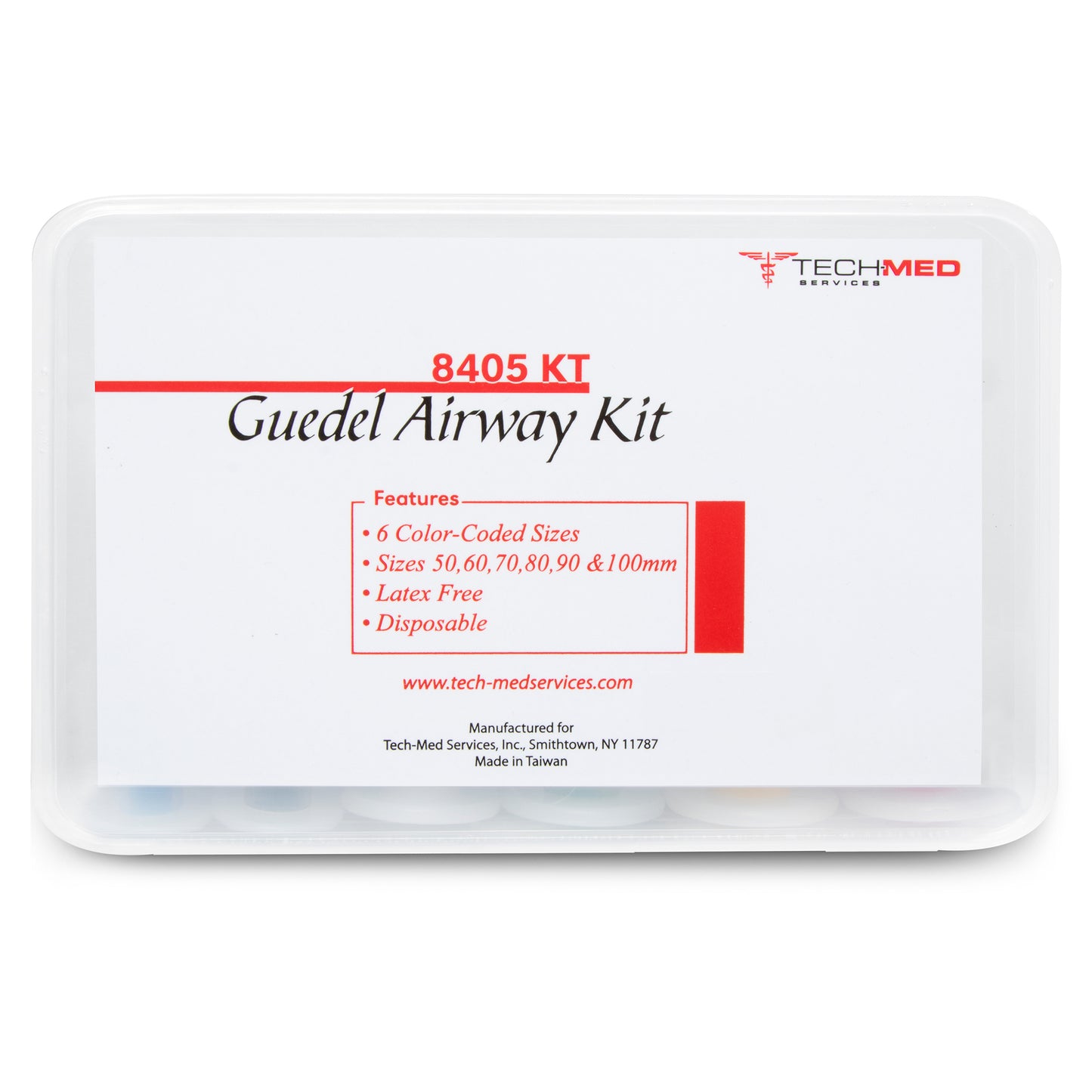 Guedel Airway Kit 6 color sizes