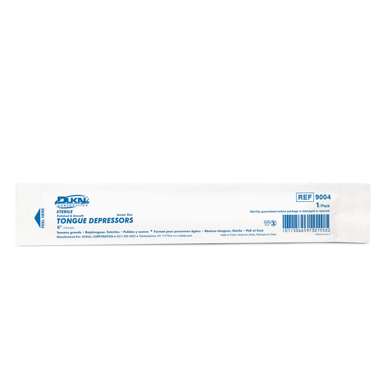 Sterile, Tongue Depressors, Senior, 6"