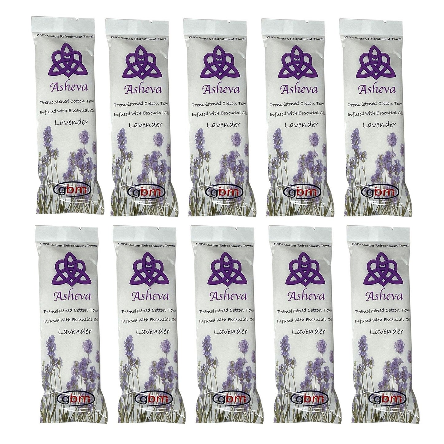 Asheva - Cotton Hot / Cold Essential Oil Scented Refreshment Towels