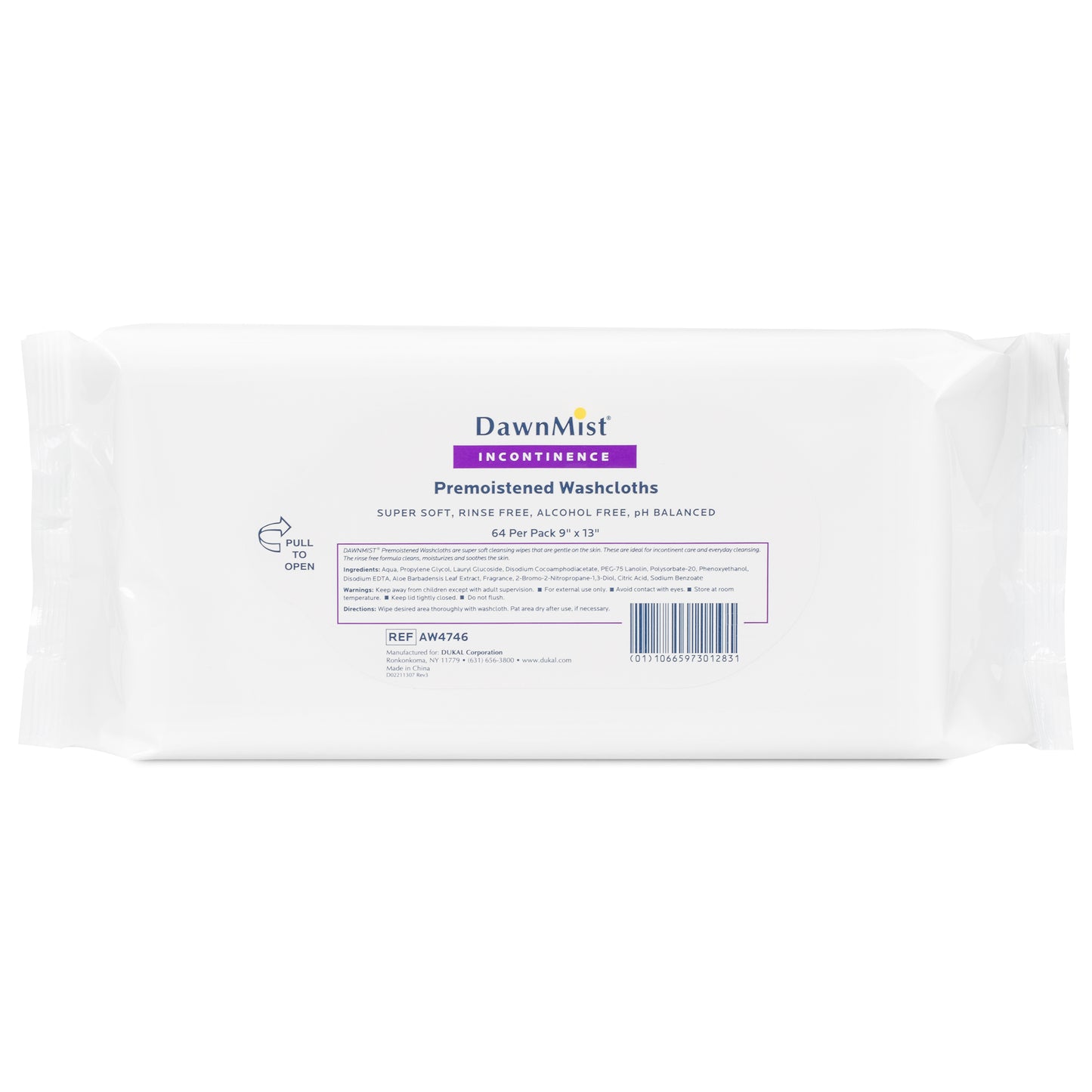 Premium Adult Washcloths, Softpack 9" x 13"