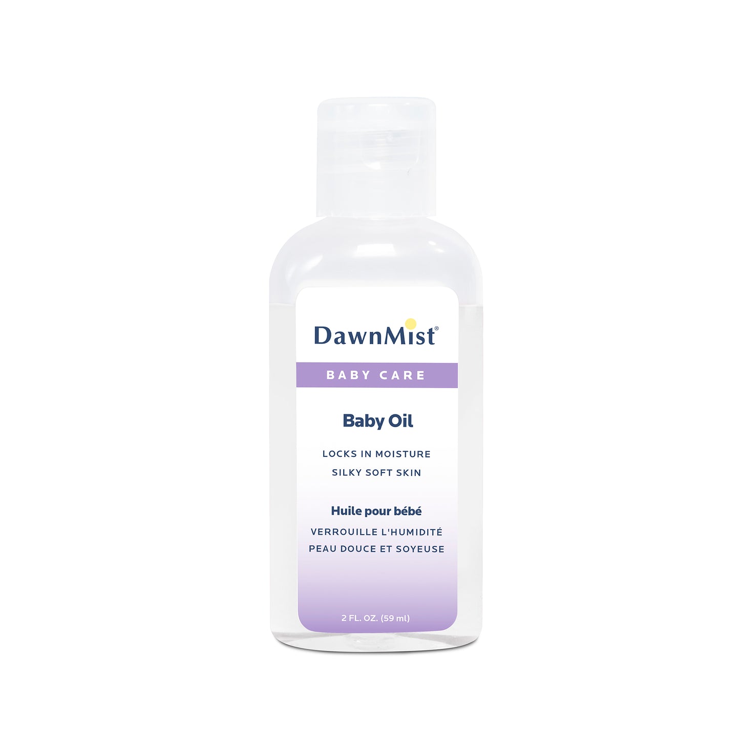 DawnMist® Baby Oil- 2 oz bottle w/ dispensing cap