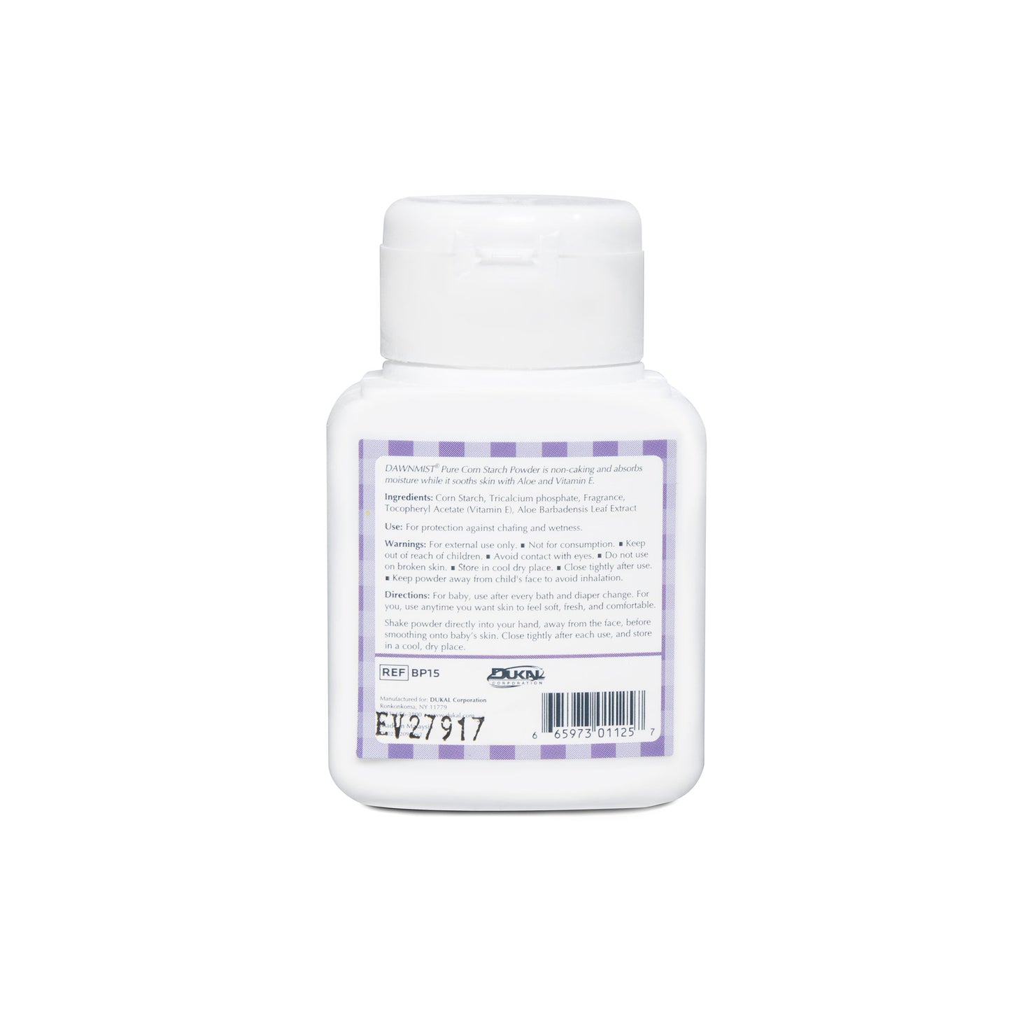 DawnMist® Baby Powder, Corn Starch 1.5 oz