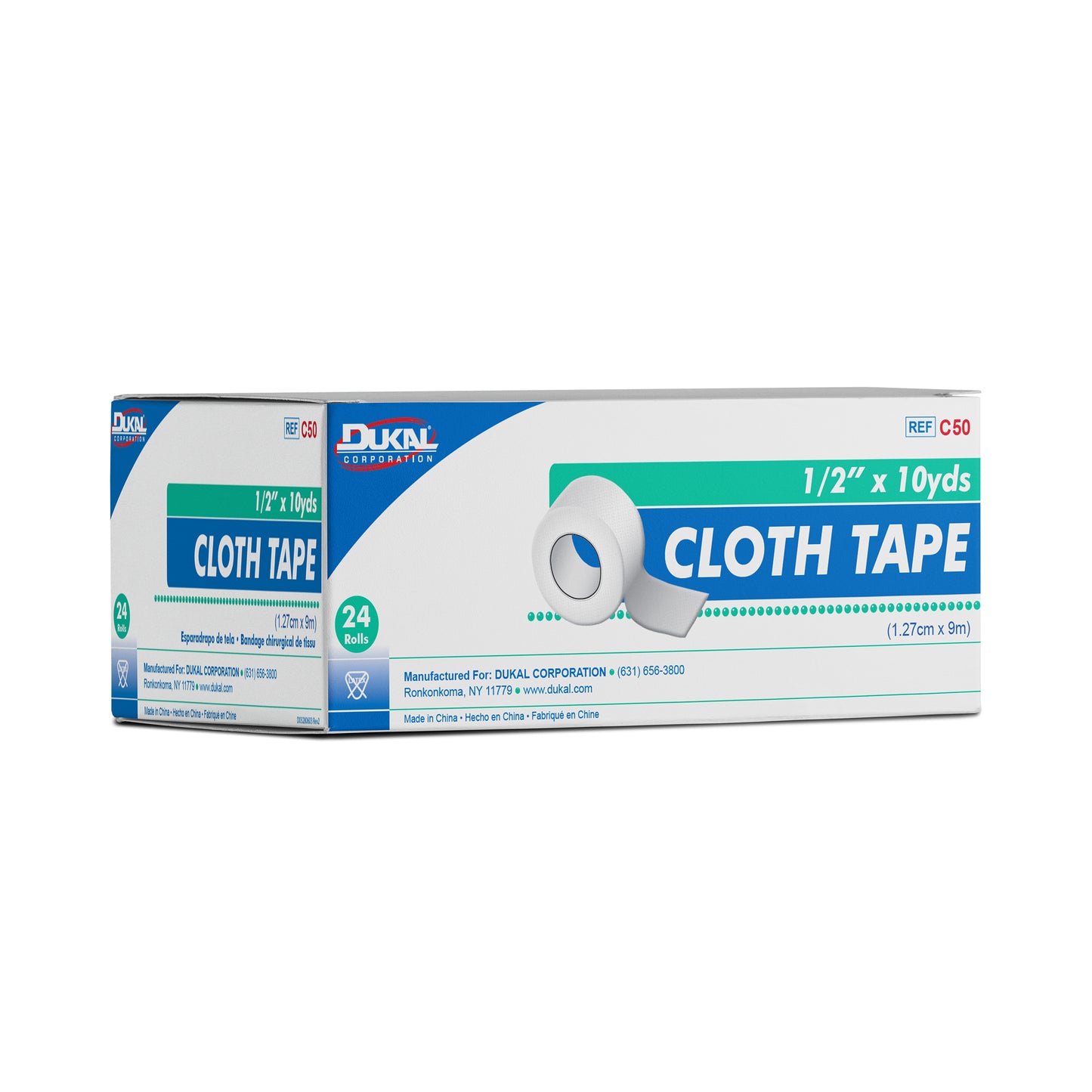 Dukal - Cloth Tape, 1/2" x 10yds