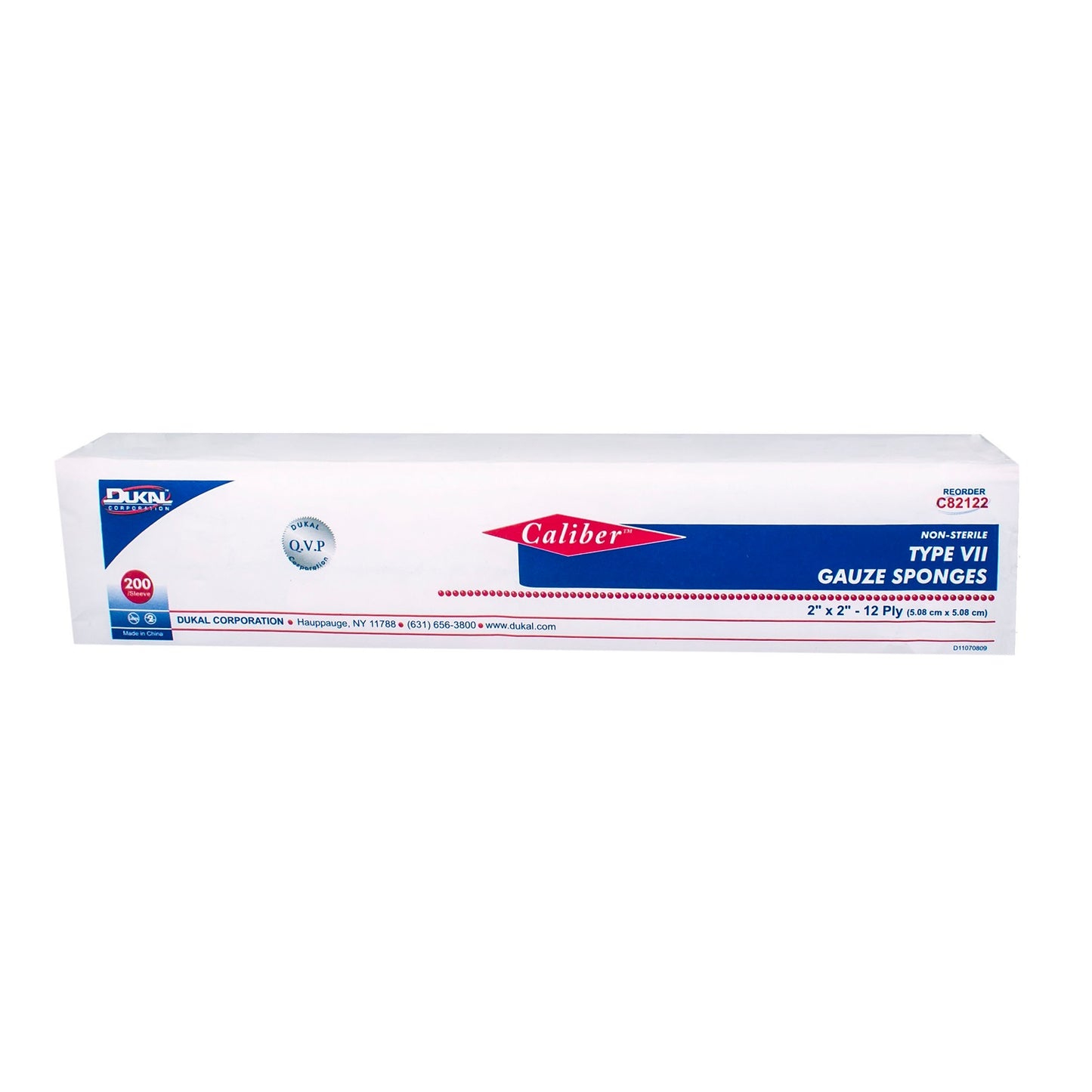 Type VII Gauze, Non-Sterile, 2" x 2", 12-ply