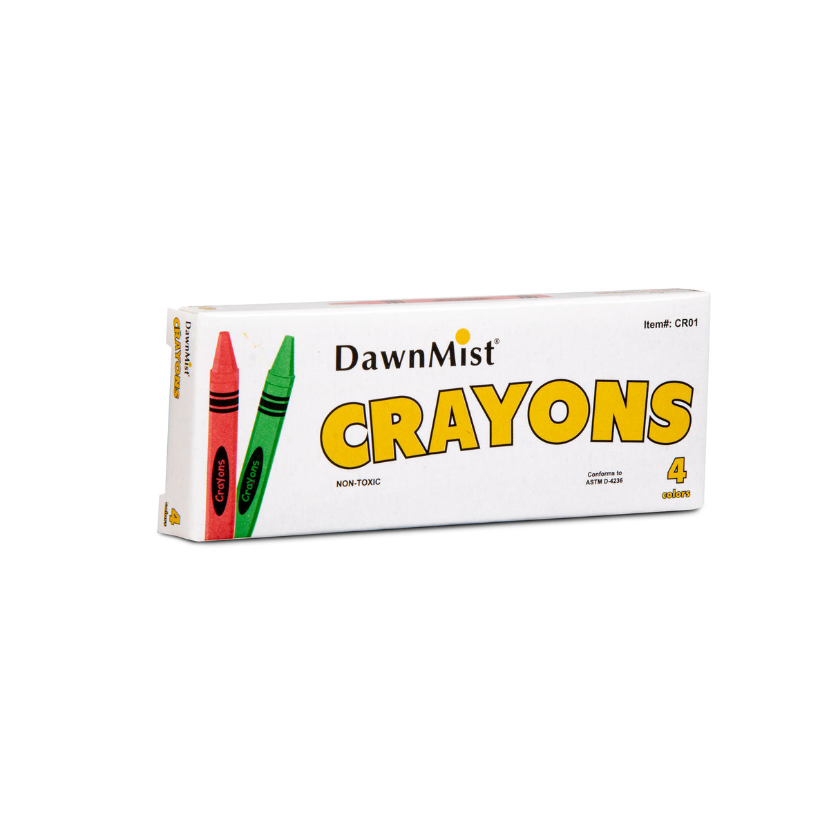 4 Pack Of Non-Toxic Crayons