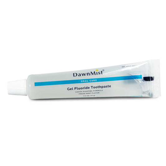 DawnMist® Toothpaste, Clear Gel, Fluoride - 0.6 oz tube