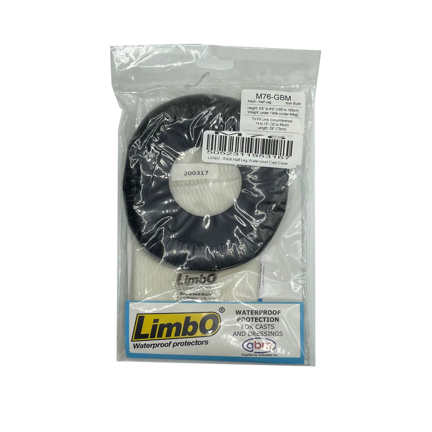 LimbO - Adult Half Leg Waterproof Cast Covers