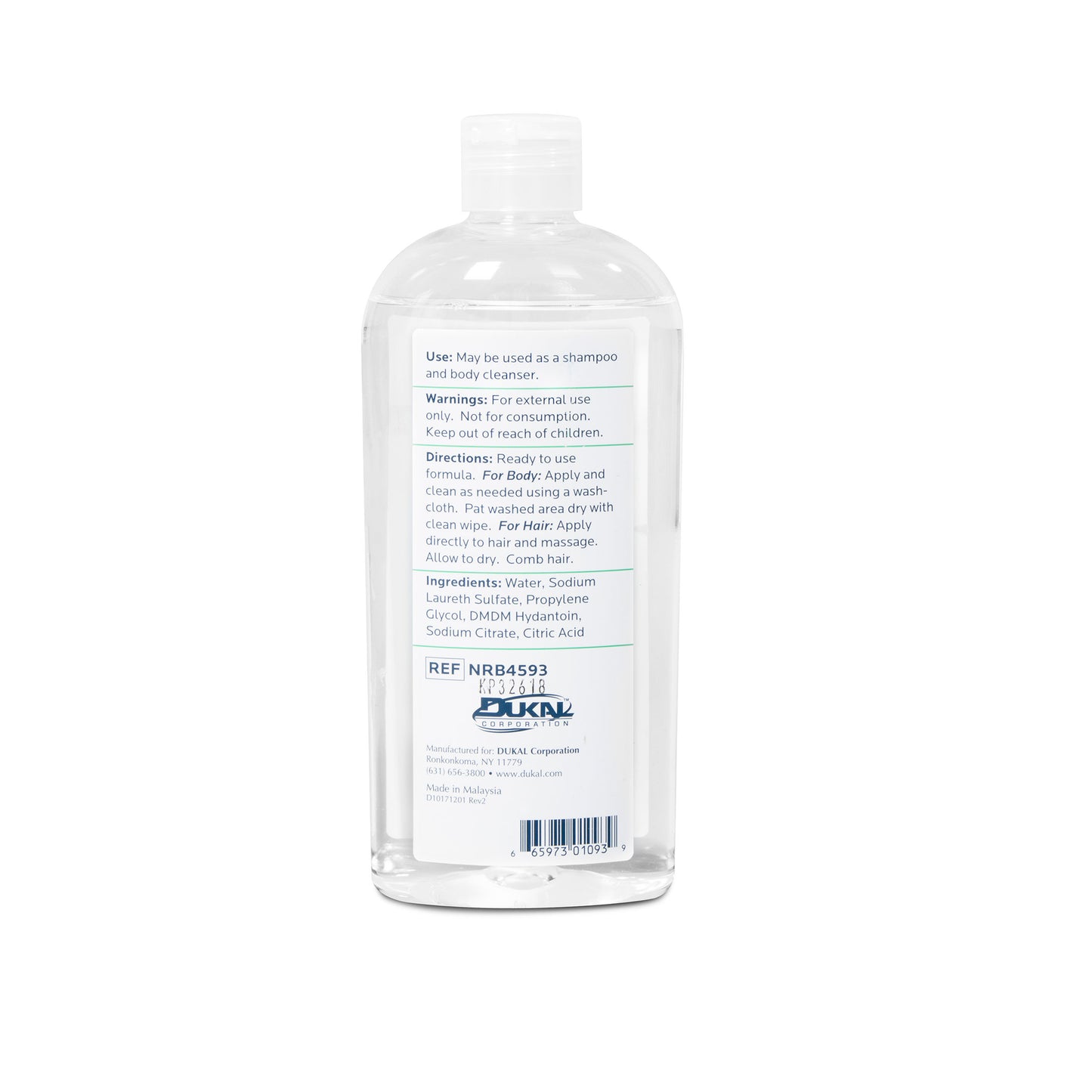 DawnMist® Shampoo & Body Bath, Rinse Free, 16 oz bottle w/ dispensing cap