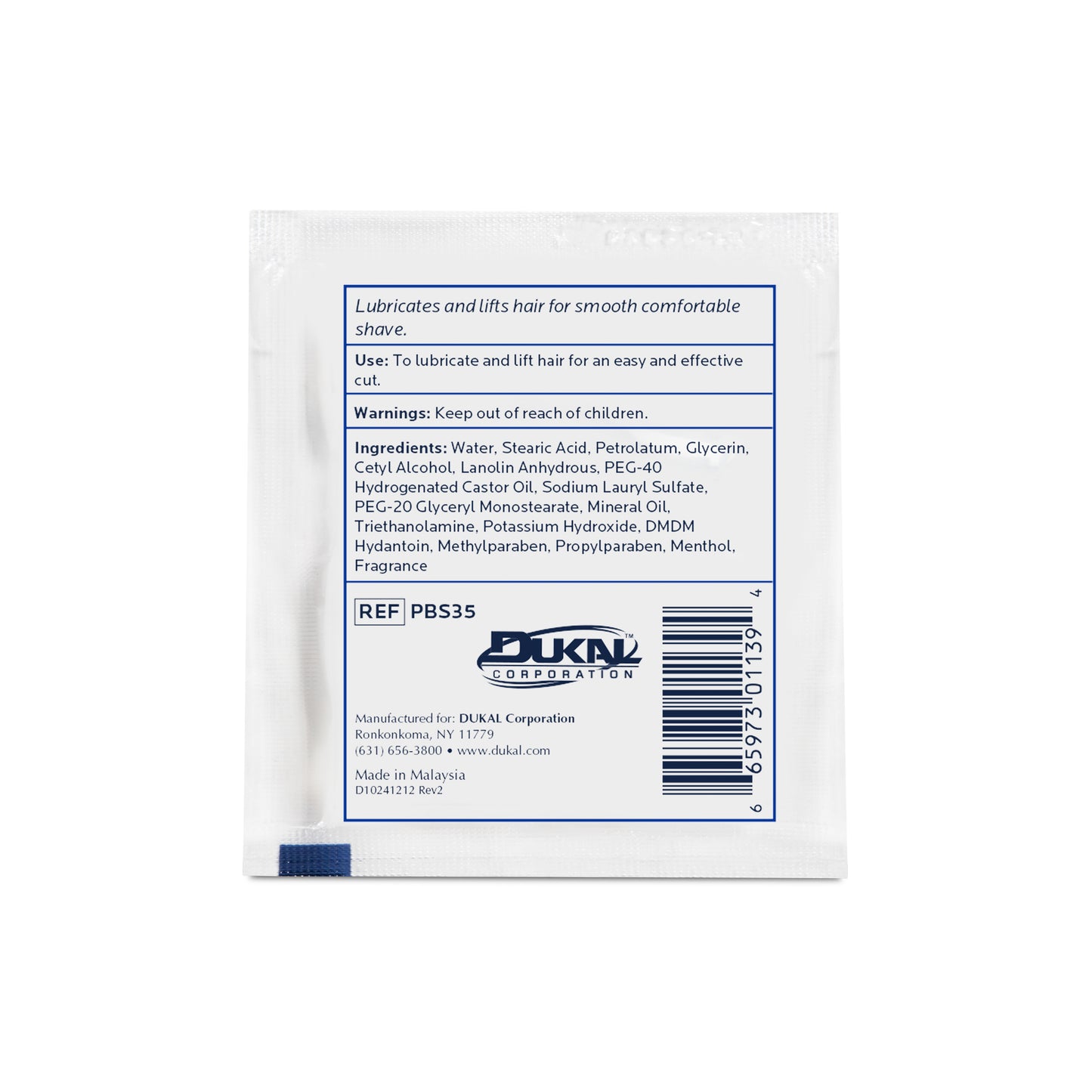 DawnMist® Shave Cream, Brushless - 0.125 oz single-use packet