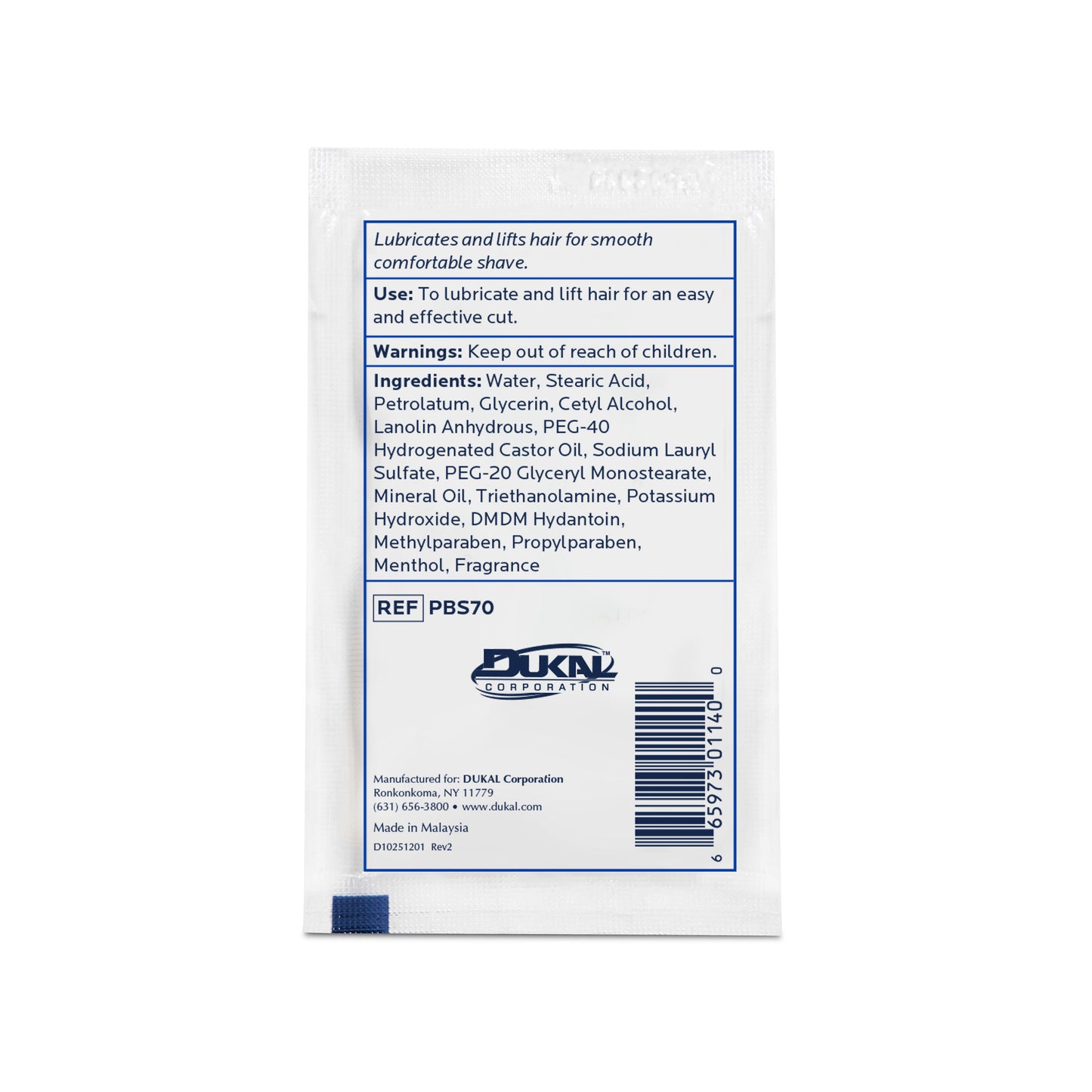 DawnMist® Shave Cream, Brushless - 0.25 oz single-use packet