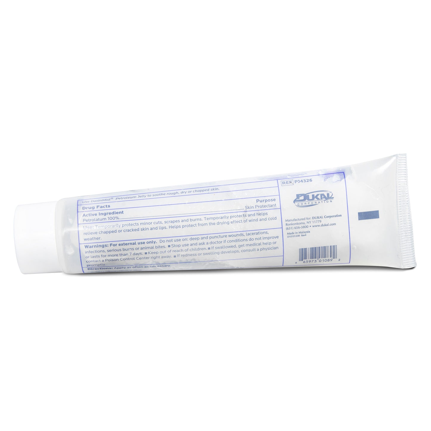 DawnMist® Petroleum Jelly, 2 oz, clear tube w/ twist cap