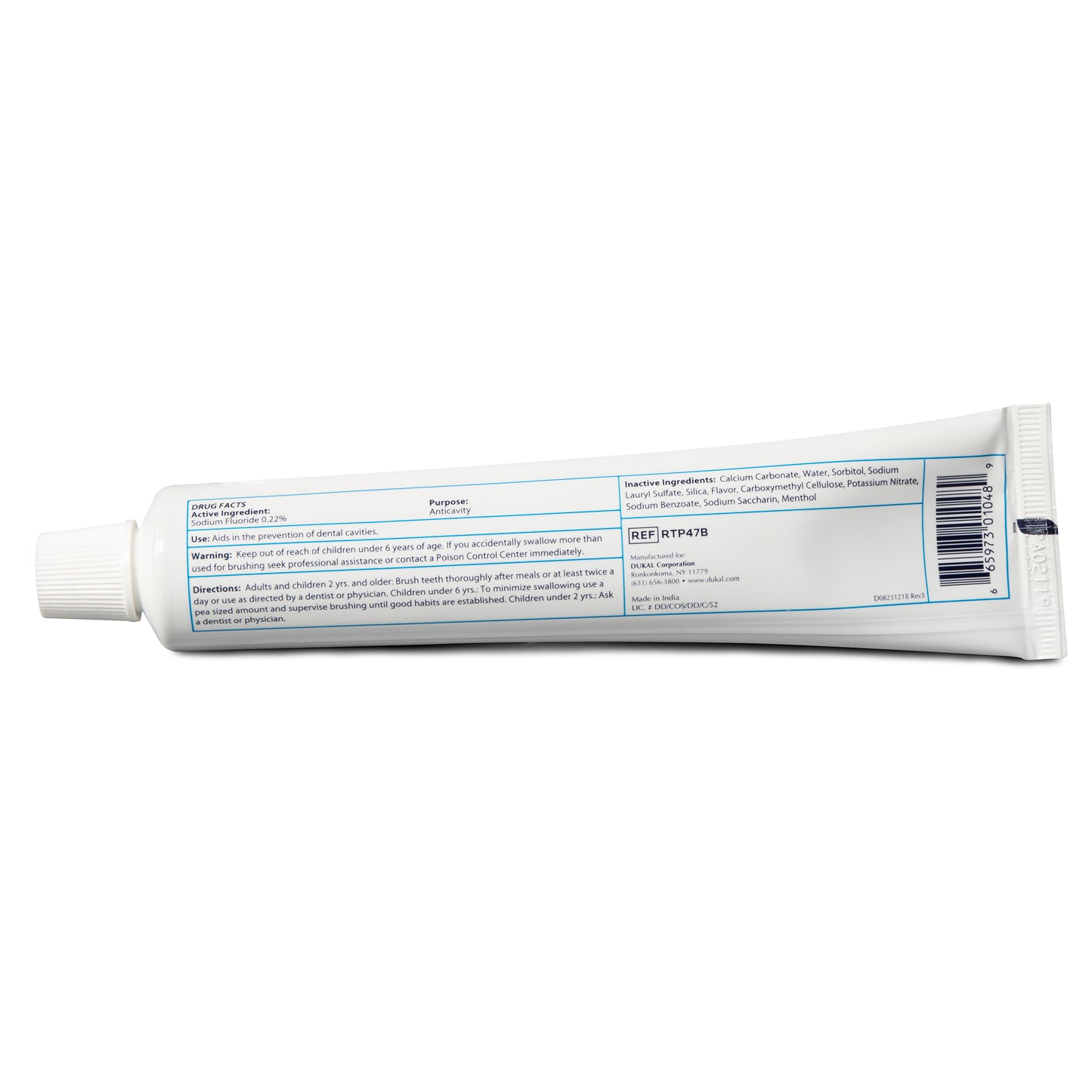DawnMist® Toothpaste, 4.75 oz. Laminated Tube, Boxed