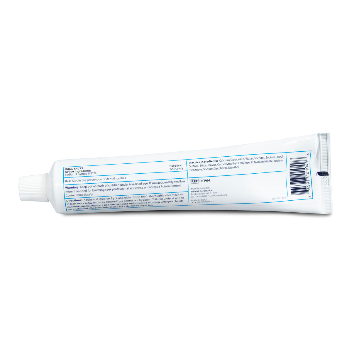 DawnMist® Toothpaste, 6.4 oz., Laminated Tube GoBioMed