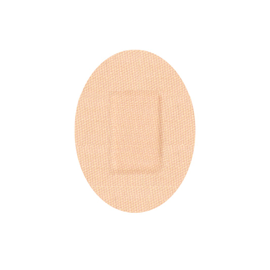 Soft Flexible Fabric Adhesive Strips, Sterile, 7/8" x 1-1/4" Oval