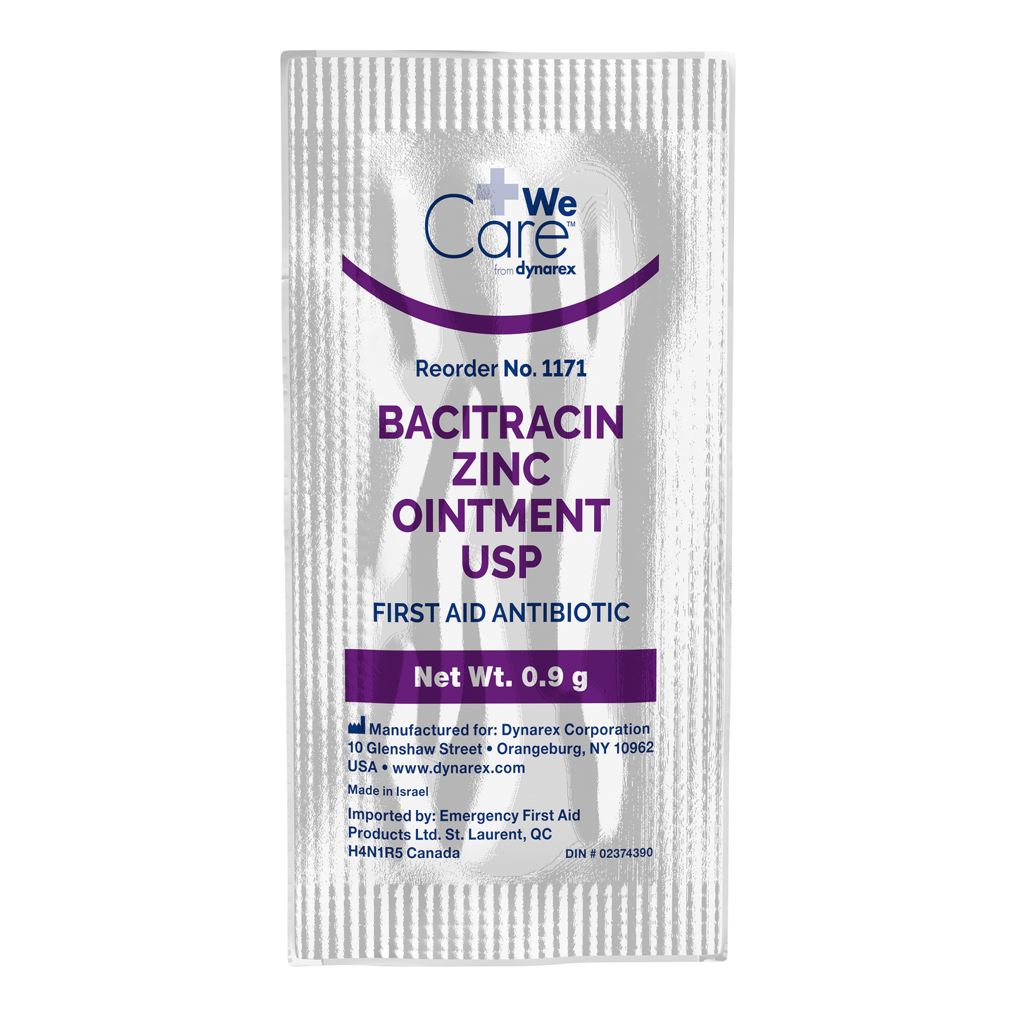Dynarex -Bacitracin Zinc Ointment 0.9g packet