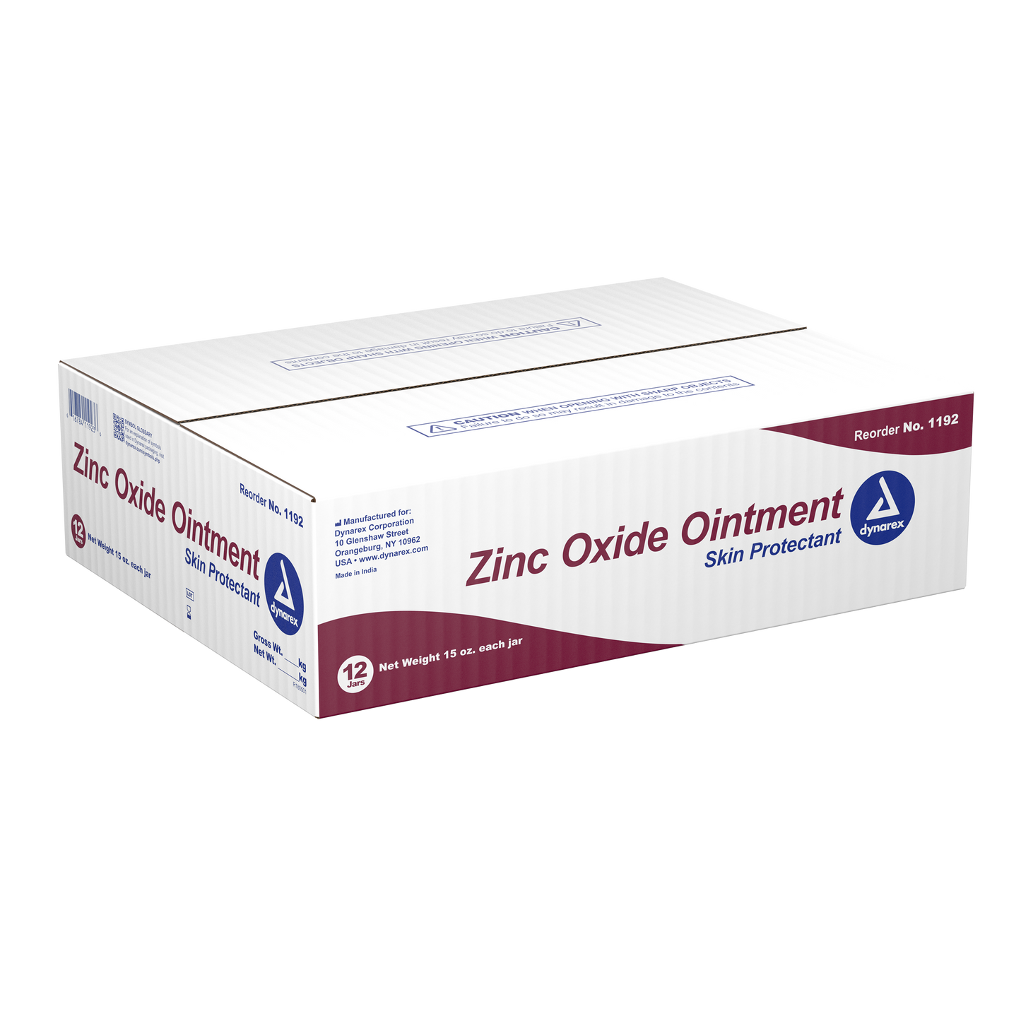 Dynarex - Zinc Oxide Ointment 15 oz jar