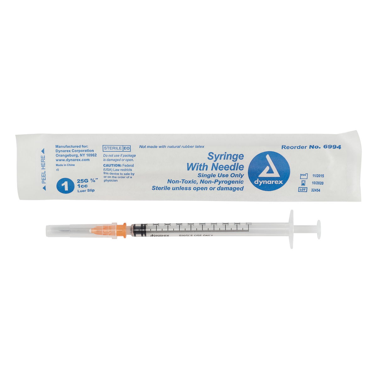 Dynarex - Syringes With Needle - 5cc – GoBioMed