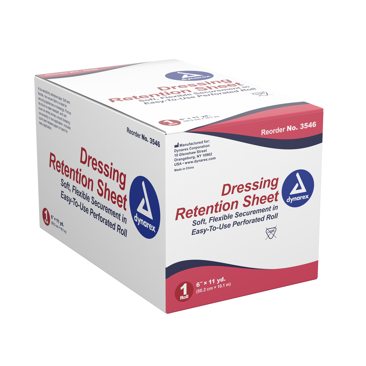 Dynarex - Dressing Retention Sheet, 11 yds, 5/case