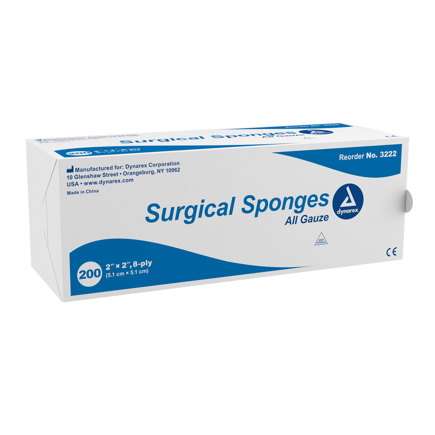 Dynarex - Surgical Gauze Sponge 2"x 2" 8 Ply