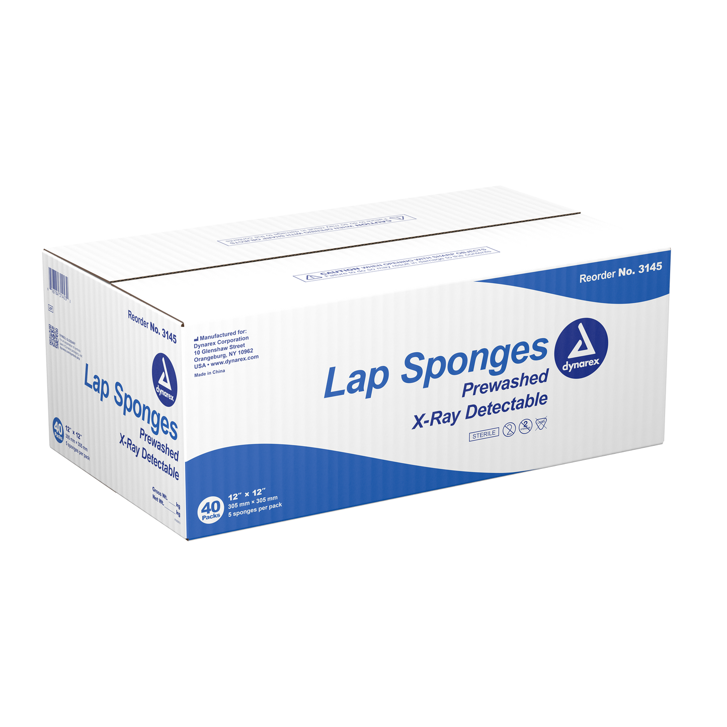 Dynarex - Pre-washed Sterile Lap Sponge