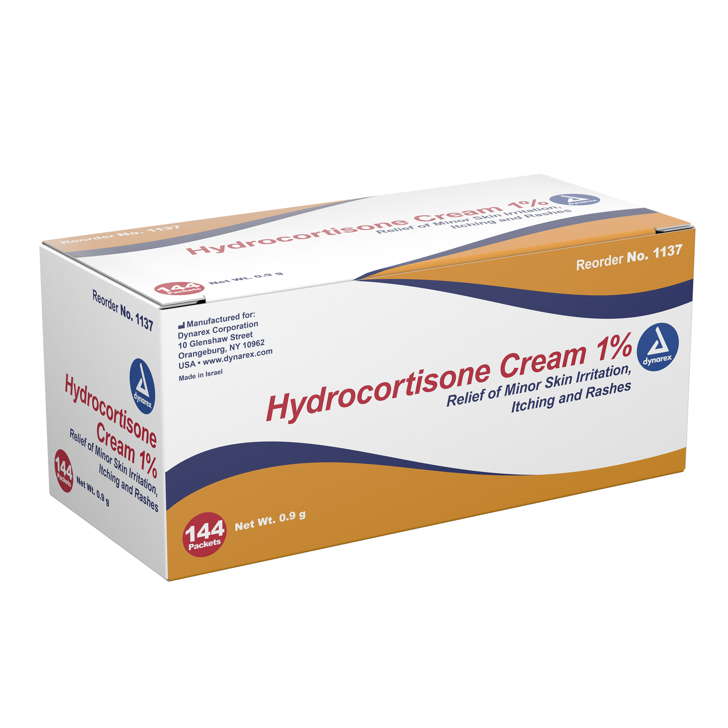 Dynarex - Hydrocortisone Cream 0.9 g foil packet