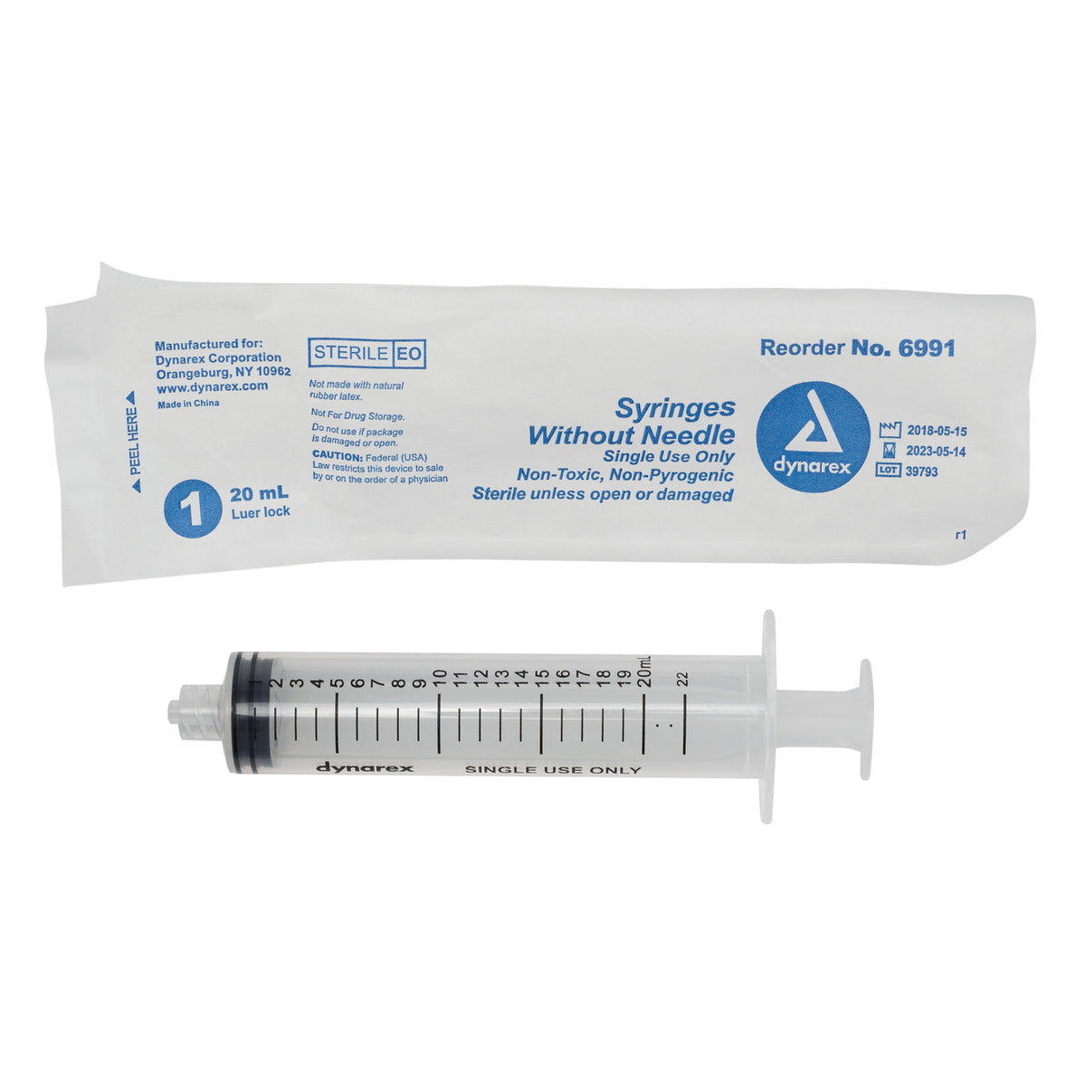 Dynarex - Syringes With Needle - 3cc – GoBioMed