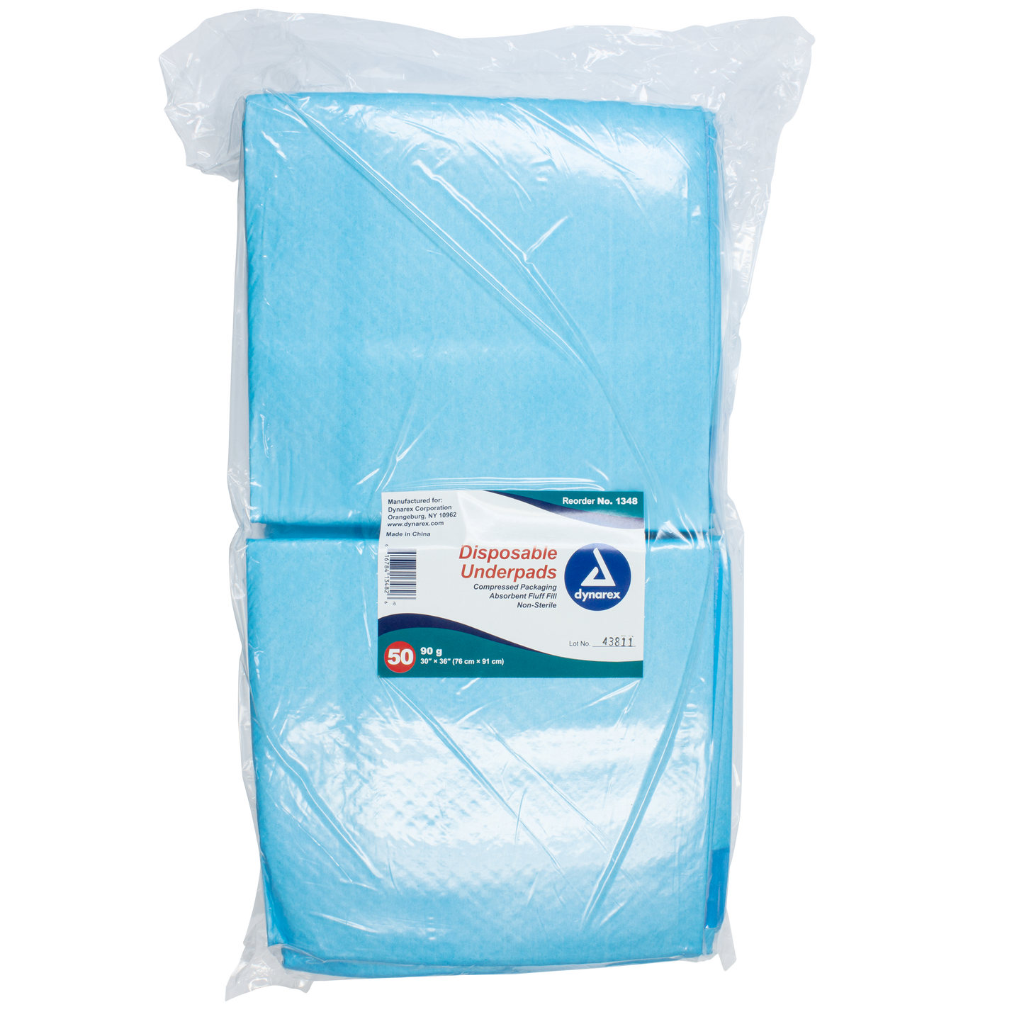Dynarex - Disposable Underpads, 30 x 36 (90 g) with polymer