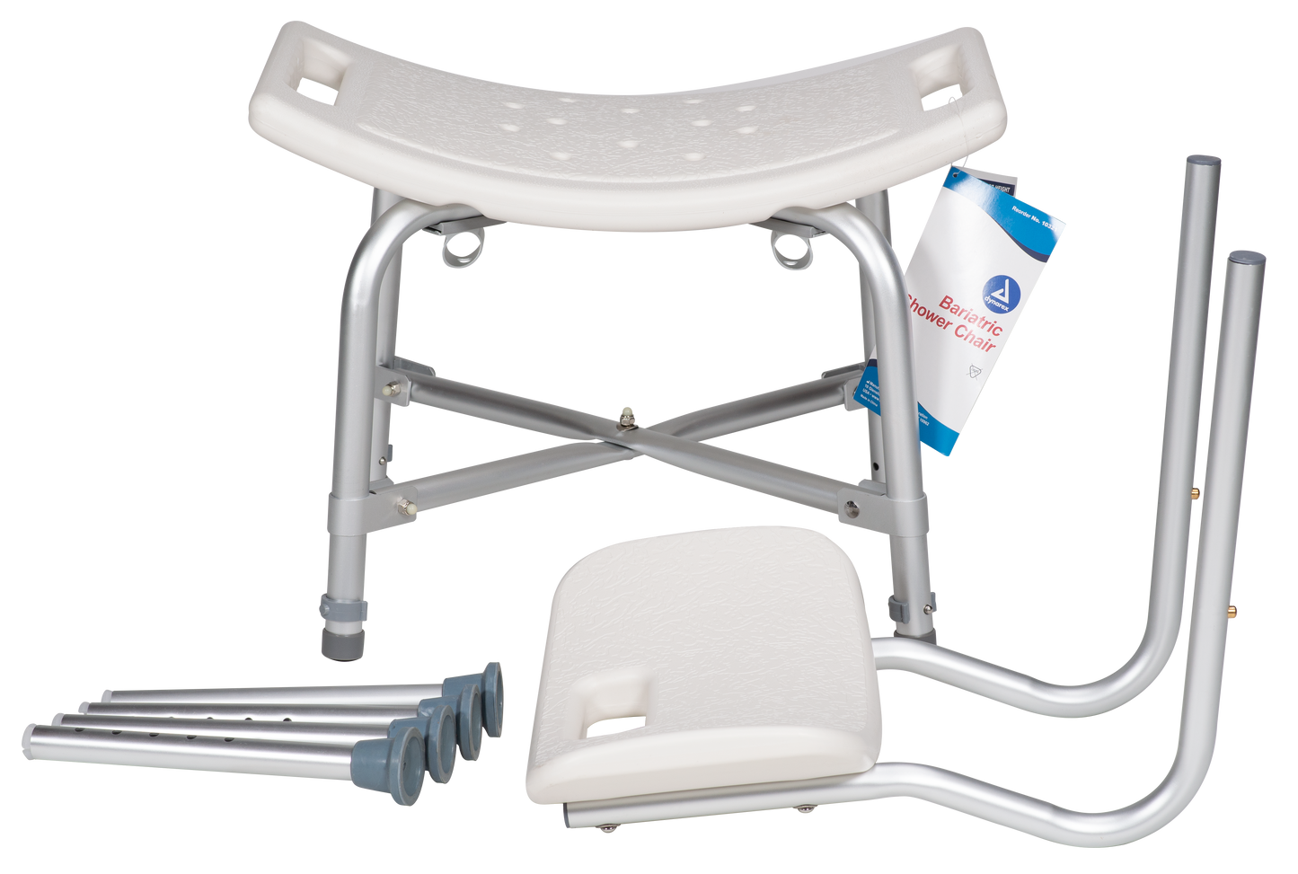Dynarex - Bariatric Shower Chair with Back